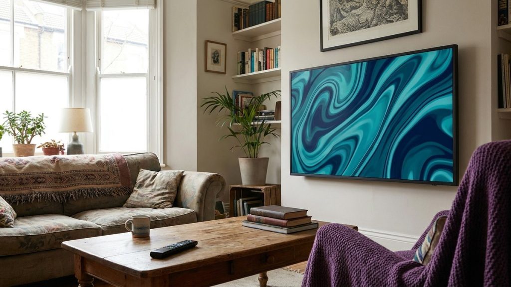 Television in a British living room