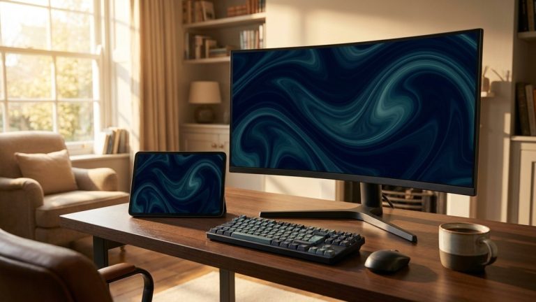 Monitor and tablet for multi-device viewing