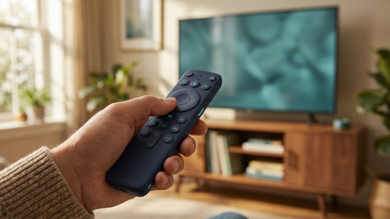 Streaming remote and television setup